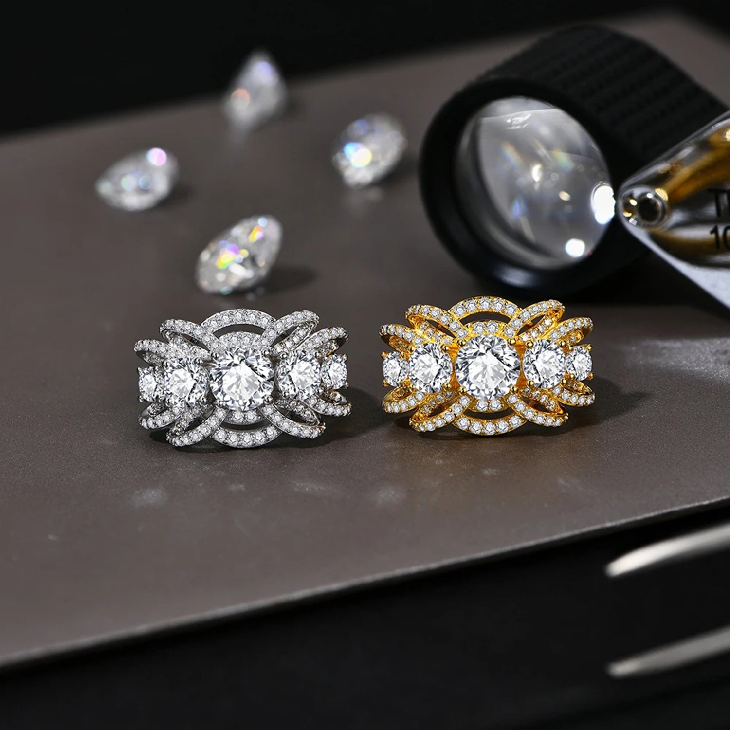 Regal Radiance Moissanite Wedding Ring